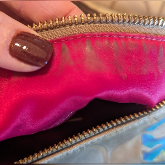 RARE COACH Y2K POPPY KHAKI DAISY POP C APPLIQUE HOBO shoulder/crossbody - Picture 13 of 16